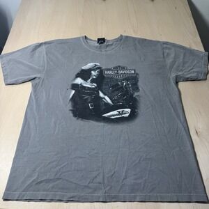 Harley Davidson Motorcycles Gray Cotton Blend T Shirt Mens XL‎ Clovis, NM
